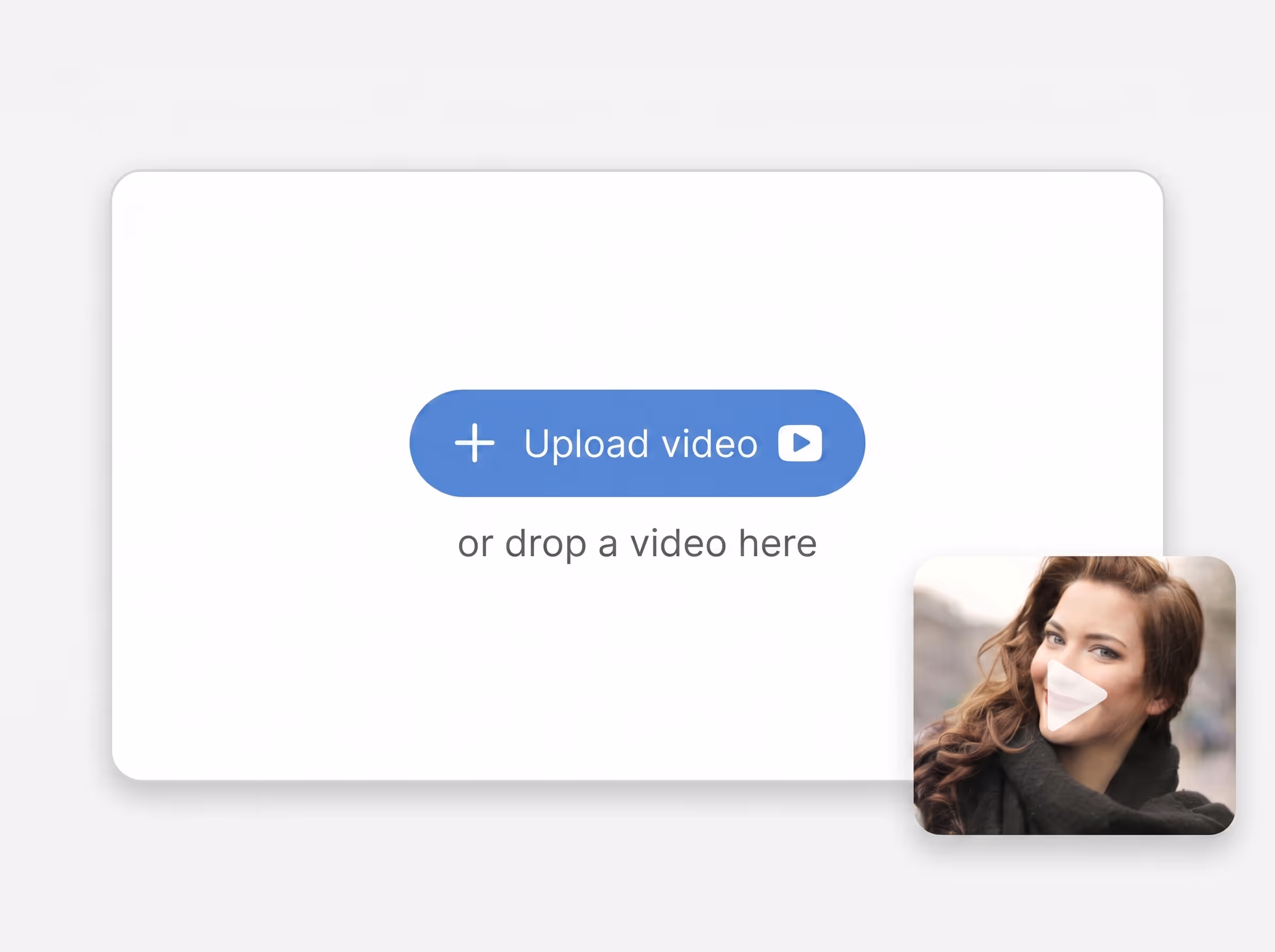 Upload noisy video footage for AI video denoising