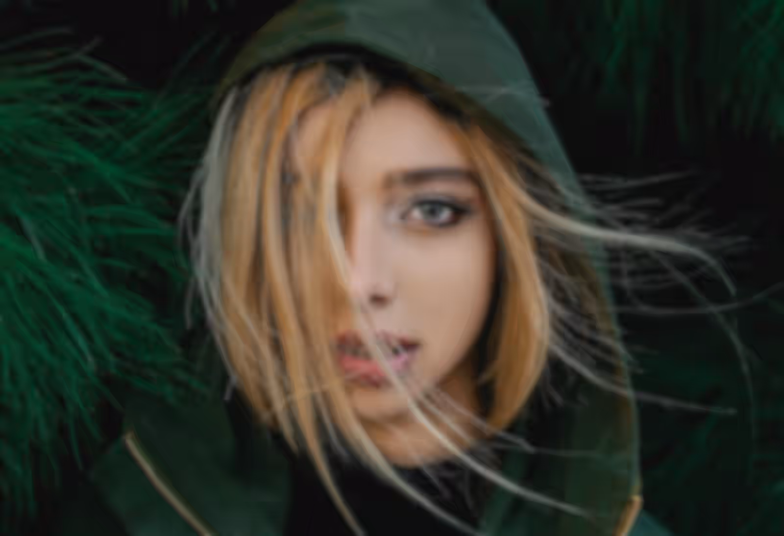Grainy video frame before AI video enhancement