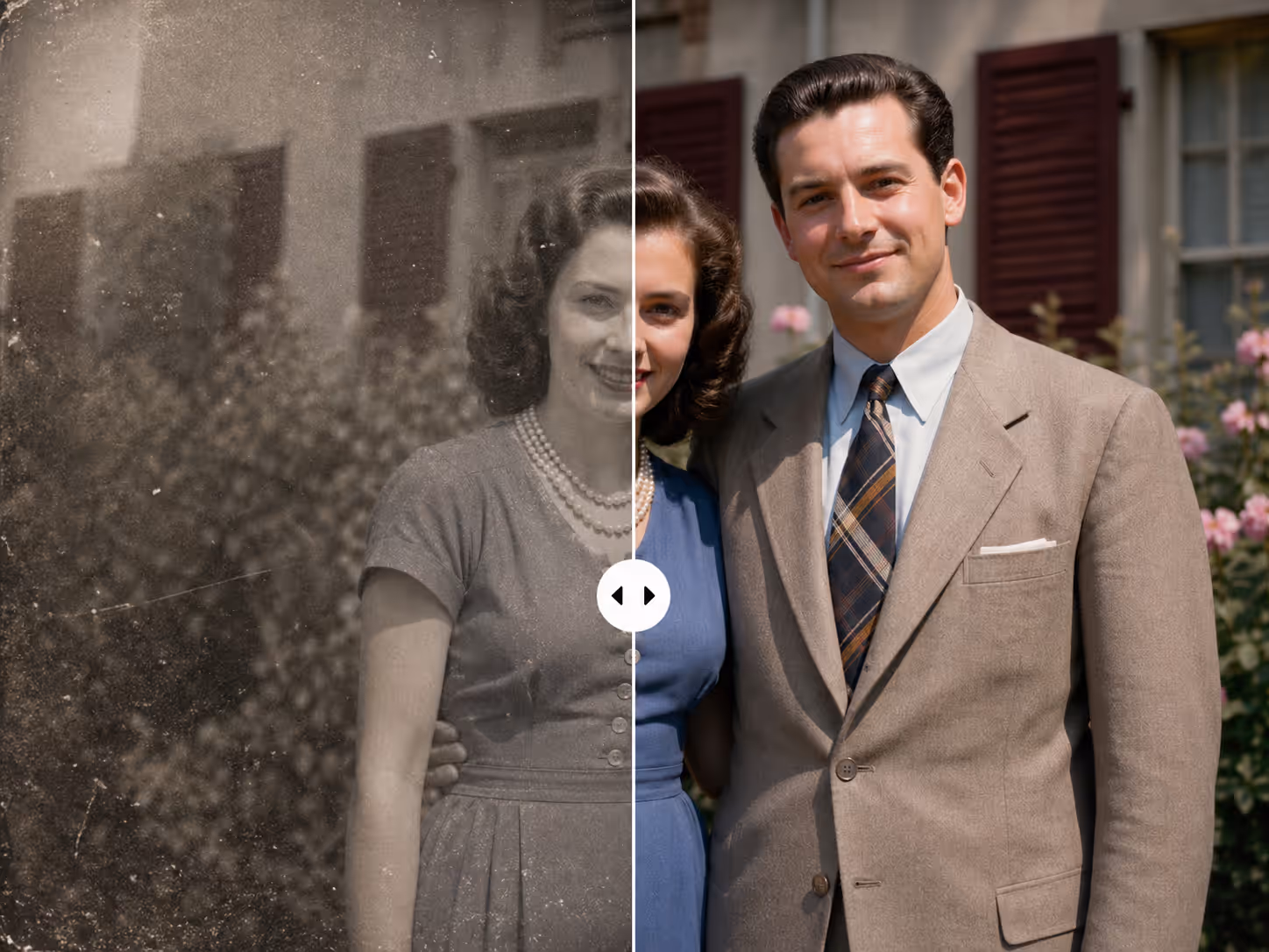 Select restoration resolution to remove grain, noise, and vintage video artifacts