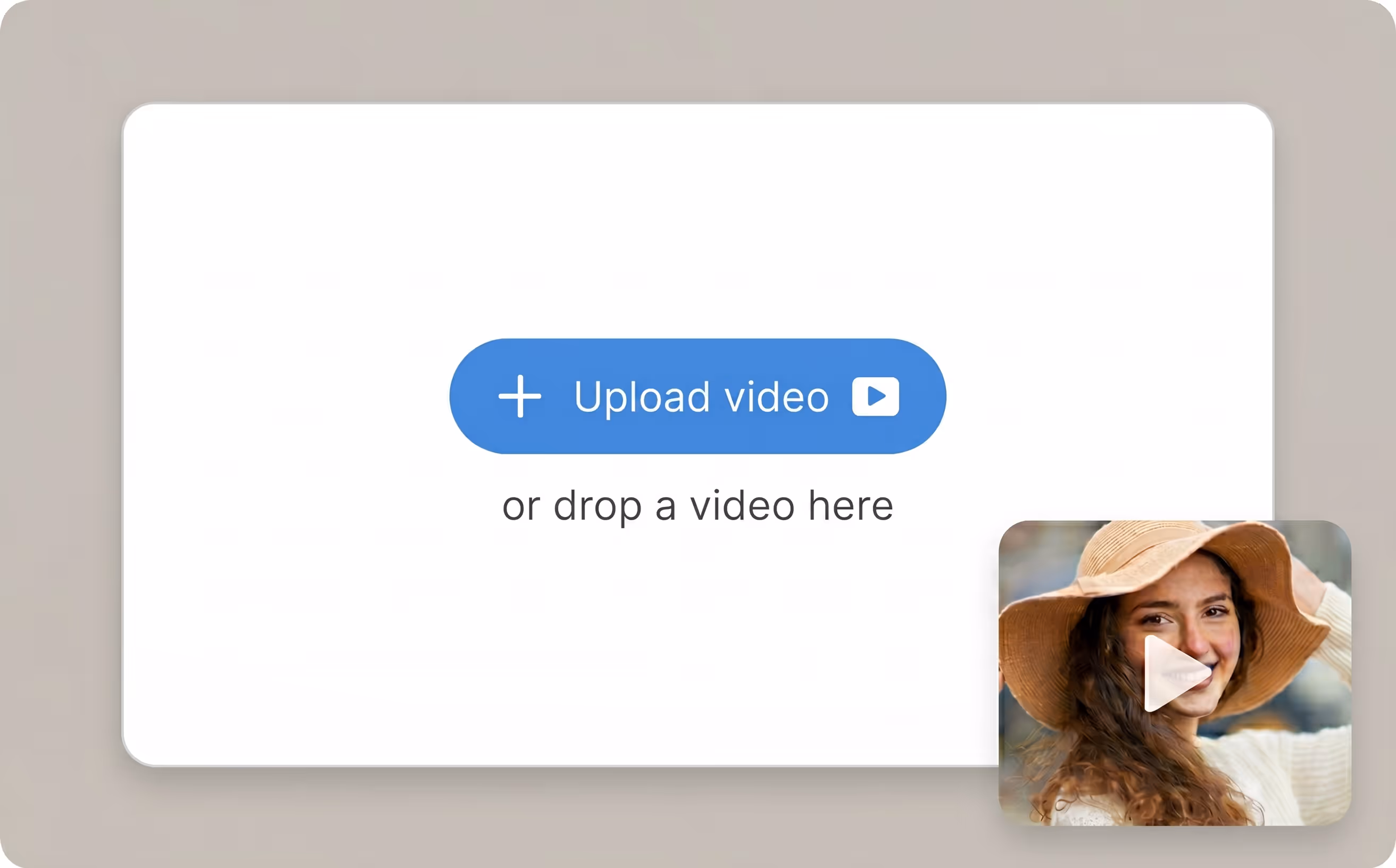 Upload low-resolution video footage for AI video upscaling